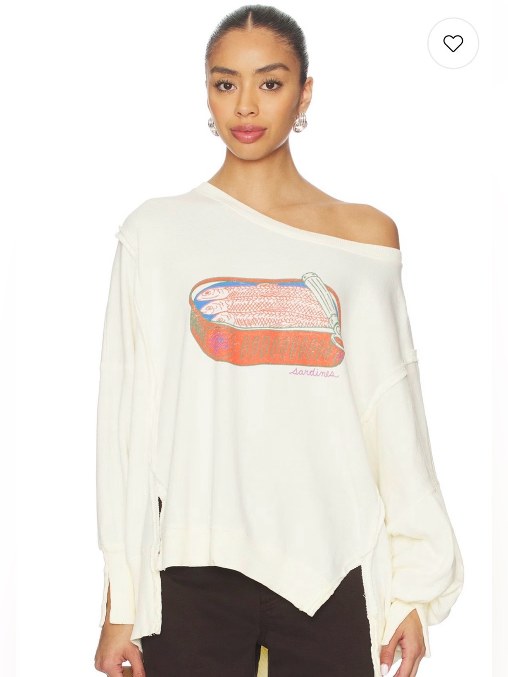 FREE PEOPLE Camden Sardine Sweatshirt (never worn)